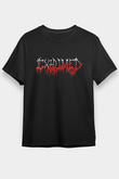 Exhumed Baskılı Unisex Siyah Tişört - Tshirt
