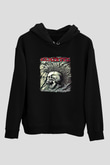 Exploited Baskılı Unisex Siyah Hoodie