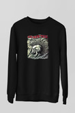 Exploited Baskılı Unisex Siyah Sweatshirt
