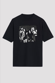 Extreme Baskılı Unisex Siyah Oversize Tişört