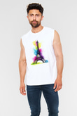 Eyfel Kulesi Beyaz Unisex Kolsuz Tişört