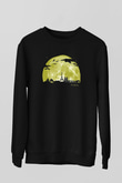 Eyfel Kulesi Siyah Unisex Sweatshirt