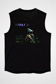 Fable Siyah Unisex Kolsuz Tişört