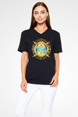 Fable Siyah Unisex V Yaka Tişört