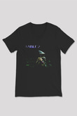 Fable Siyah Unisex V Yaka Tişört