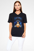 Fable Siyah Unisex V Yaka Tişört T-Shirt