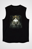 Faceless (The) Baskılı Unisex Siyah Kolsuz Tişört
