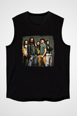 Faith No More Baskılı Unisex Siyah Kolsuz Tişört