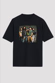 Faith No More Baskılı Unisex Siyah Oversize Tişört