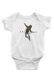 Faithless Baskılı Beyaz Unisex Bebek Body - Zıbın