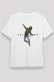 Faithless Baskılı Unisex Beyaz Tişört - Tshirt