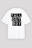 Fall Out Boy Beyaz Unisex Oversize Tişört T-Shirt