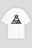 Fall Out Boy Beyaz Unisex Oversize Tişört T-Shirt