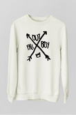 Fall Out Boy Beyaz Unisex Sweatshirt