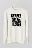 Fall Out Boy Beyaz Unisex Sweatshirt