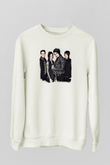 Falling In Reverse Baskılı Unisex Beyaz Sweatshirt