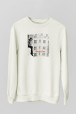 Falling In Reverse Baskılı Unisex Beyaz Sweatshirt