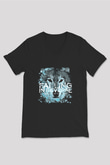 Falling In Reverse Baskılı Unisex Siyah V Yaka Tişört