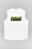Fallout Beyaz Unisex Kolsuz Tişört
