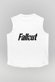 Fallout Beyaz Unisex Kolsuz Tişört