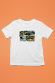 Fantomas Baskılı Unisex Beyaz Çocuk Tişört