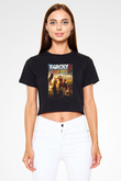 Far Cry Siyah  Crop Top Tişört