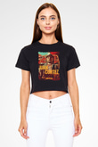 Far Cry Siyah  Crop Top Tişört