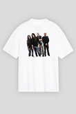 Fates Warning Baskılı Unisex Beyaz Oversize Tişört