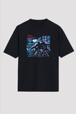 Fates Warning Baskılı Unisex Siyah Oversize Tişört