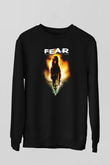 Fear Siyah Unisex Sweatshirt