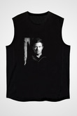 Fedde Le Grand Baskılı Unisex Siyah Kolsuz Tişört