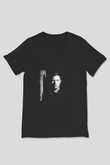 Fedde Le Grand Baskılı Unisex Siyah V Yaka Tişört