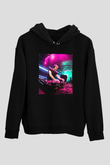 Ferry Corsten Siyah Unisex Kapüşonlu Sweatshirt