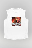 Fetty Wap Baskılı Unisex Beyaz Kolsuz Tişört