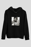 Fetty Wap Baskılı Unisex Siyah Hoodie