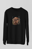 Fetty Wap Baskılı Unisex Siyah Sweatshirt