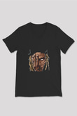 Fetty Wap Baskılı Unisex Siyah V Yaka Tişört