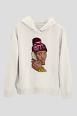 Fetty Wap Beyaz Unisex Kapüşonlu Sweatshirt