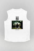 Fields of the Nephilim Baskılı Unisex Beyaz Kolsuz Tişört