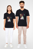Fight Club Dövüş Klubü Siyah Unisex V Yaka Tişört