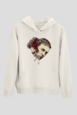 Fight Club (Tyler Durden) Baskılı Beyaz Unisex Hoodie