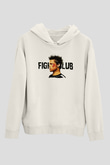 Fight Club (Tyler Durden) Baskılı Beyaz Unisex Hoodie
