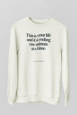 Fight Club (Tyler Durden) Baskılı Beyaz Unisex Sweatshirt