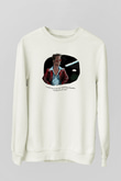 Fight Club (Tyler Durden) Baskılı Beyaz Unisex Sweatshirt