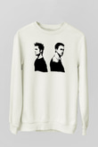 Fight Club (Tyler Durden) Baskılı Beyaz Unisex Sweatshirt