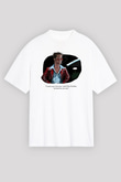 Fight Club (Tyler Durden) Baskılı Beyaz Unisex Oversize Tişört - Tshirt
