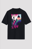 Fight Club (Tyler Durden) Baskılı Unisex Siyah Oversize Tişört - Tshirt
