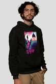 Fight Club (Tyler Durden) Baskılı Unisex Siyah Hoodie