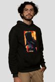 Fight Club (Tyler Durden) Baskılı Unisex Siyah Hoodie