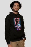 Fight Club (Tyler Durden) Baskılı Unisex Siyah Hoodie